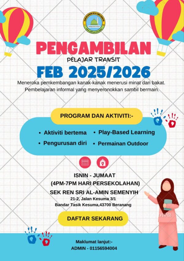 Pendaftaran Transit bermula Februari 2025