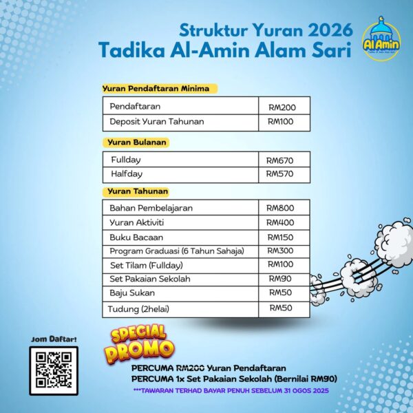 [ASAR] Pendaftaran Tadika Al-Amin Alam Sari 2026 - Image 2
