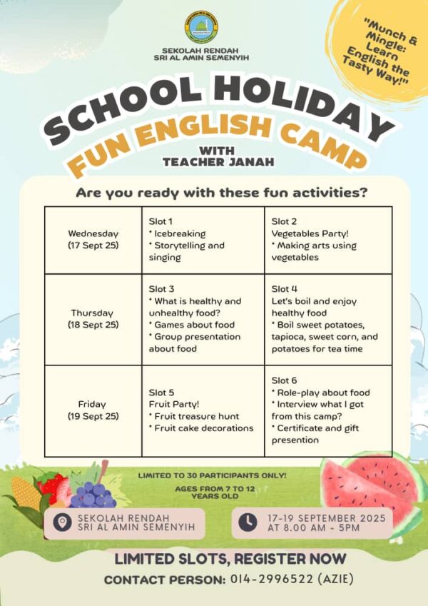 SCHOOL HOLIDAY FUN ENGLISH CAMP - With Teacher Janah - Image 3